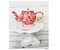 63202PK -H6xW10 Pink Foam Tea Pot Wreath Attachment